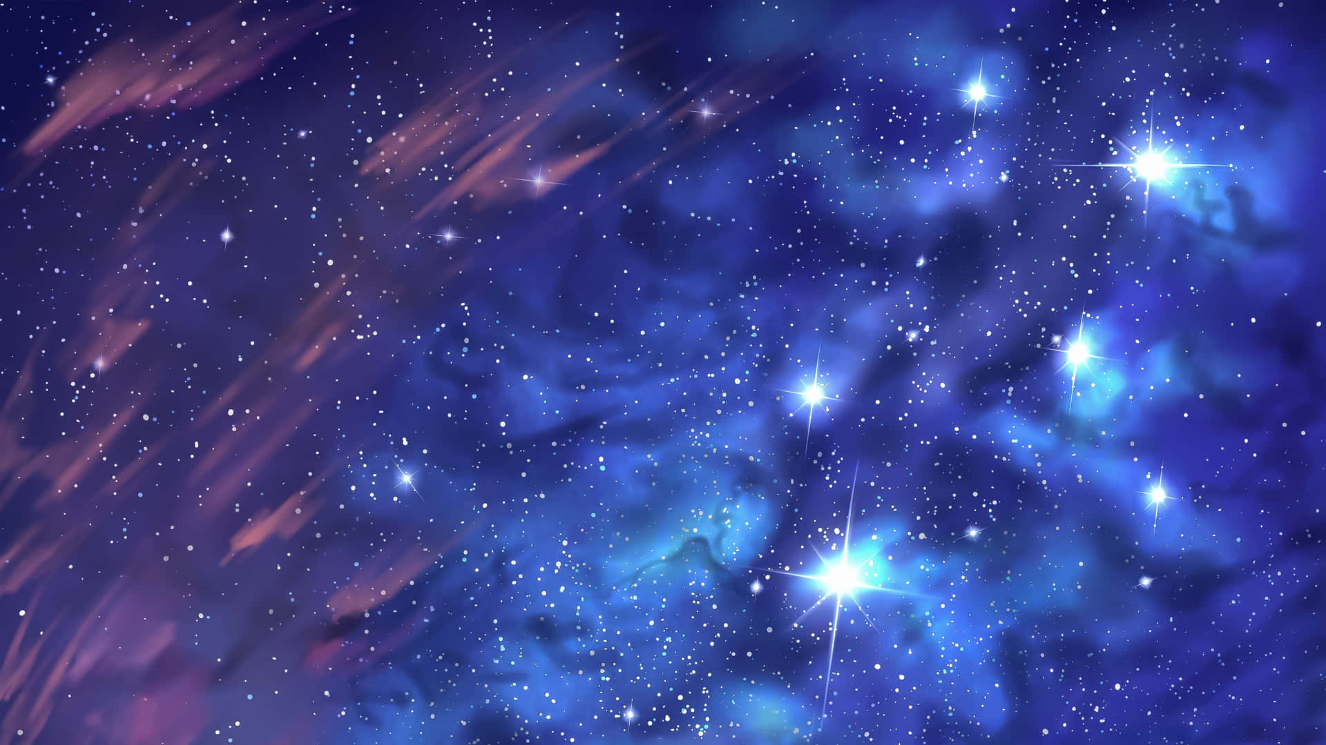 Einnachthimmel, Erleuchtet Von Einem Sternklaren Hintergrund