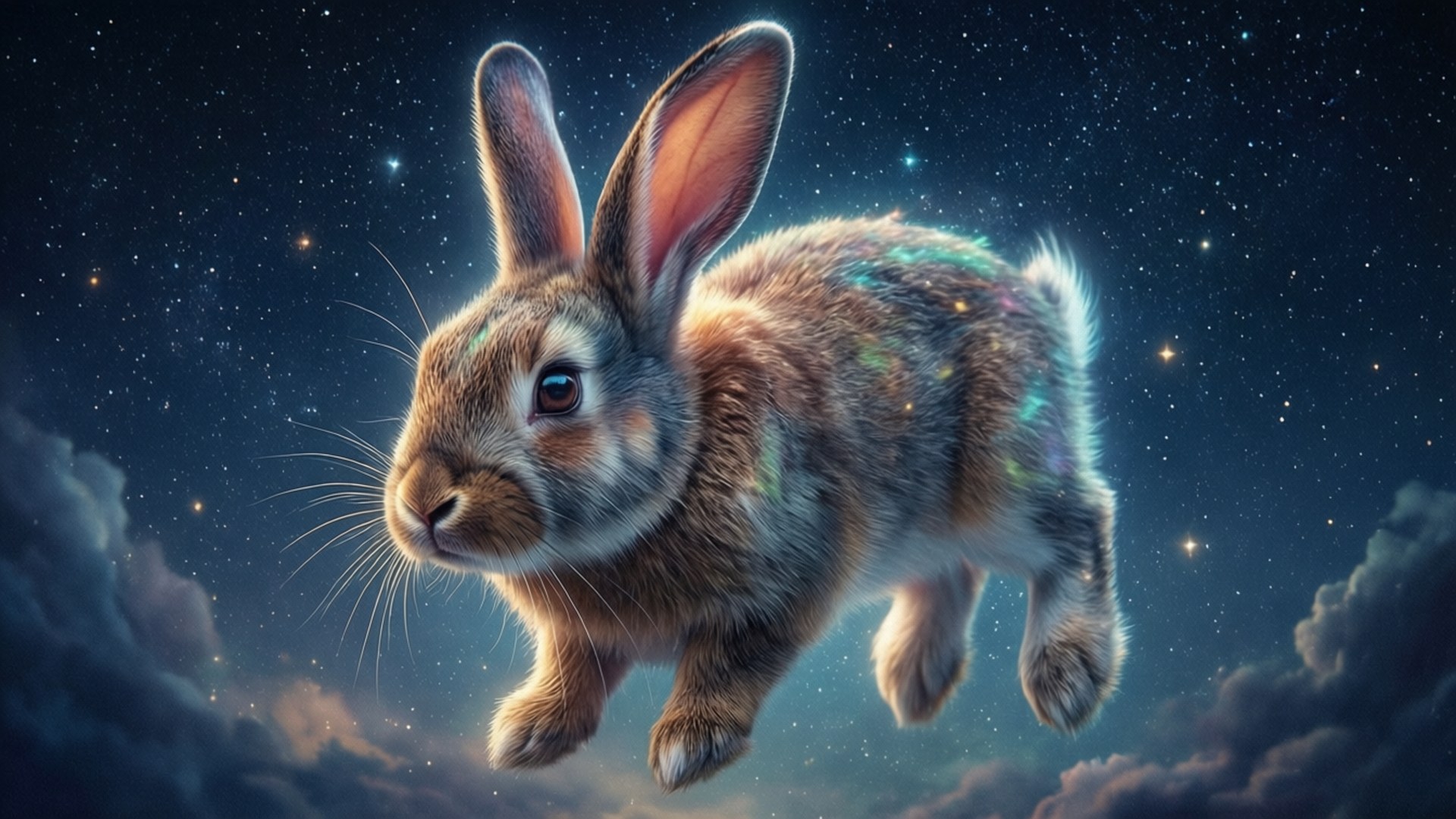 Starry Bunny Wallpaper