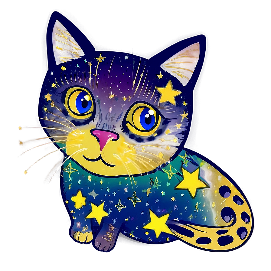 Starry Cat Png 3 PNG