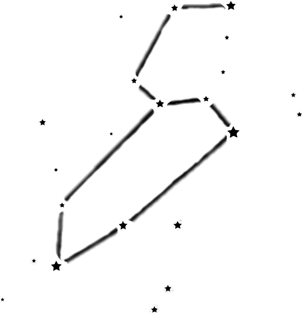 Starry Constellation Sketch PNG