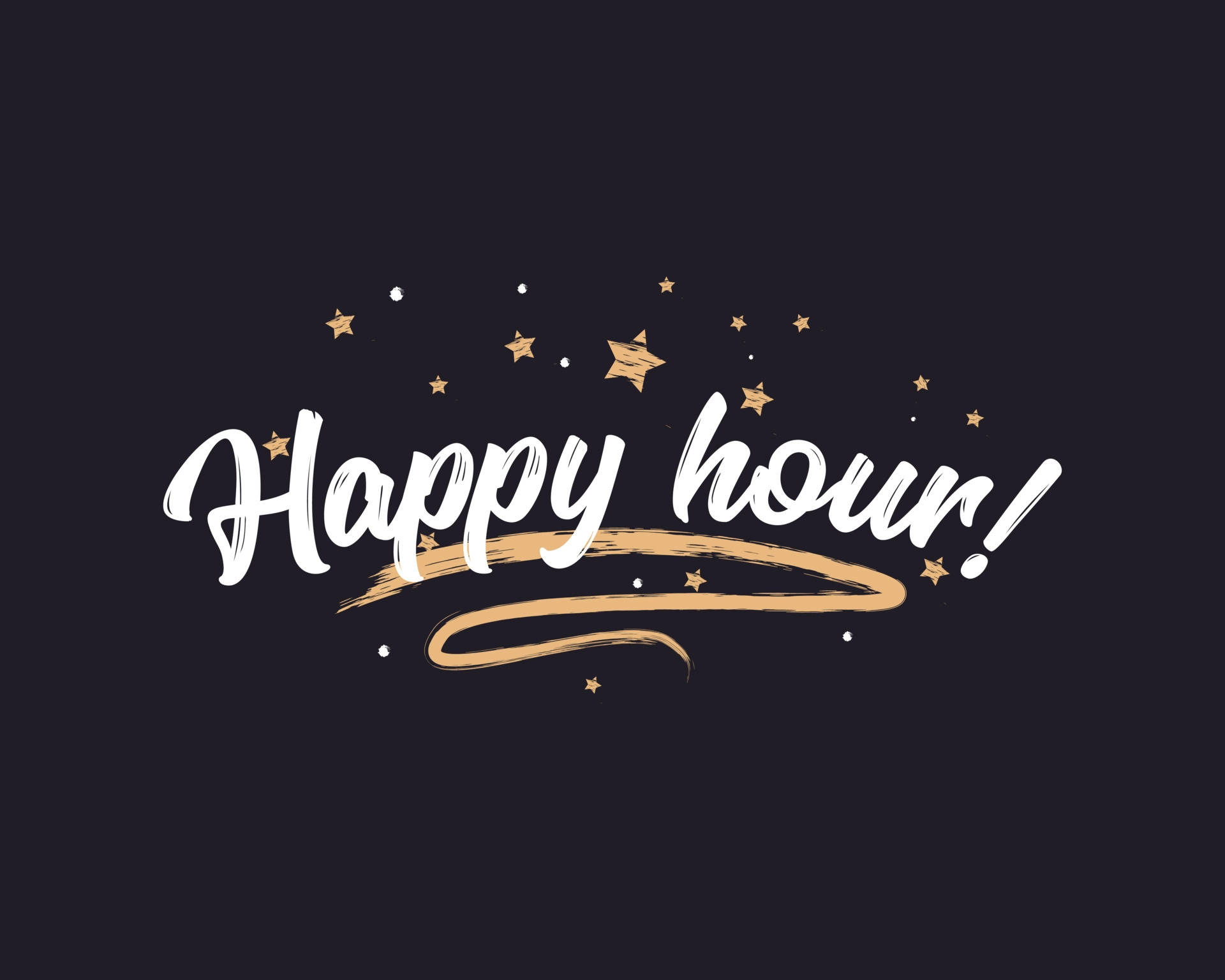 Starry Happy Hour Wallpaper