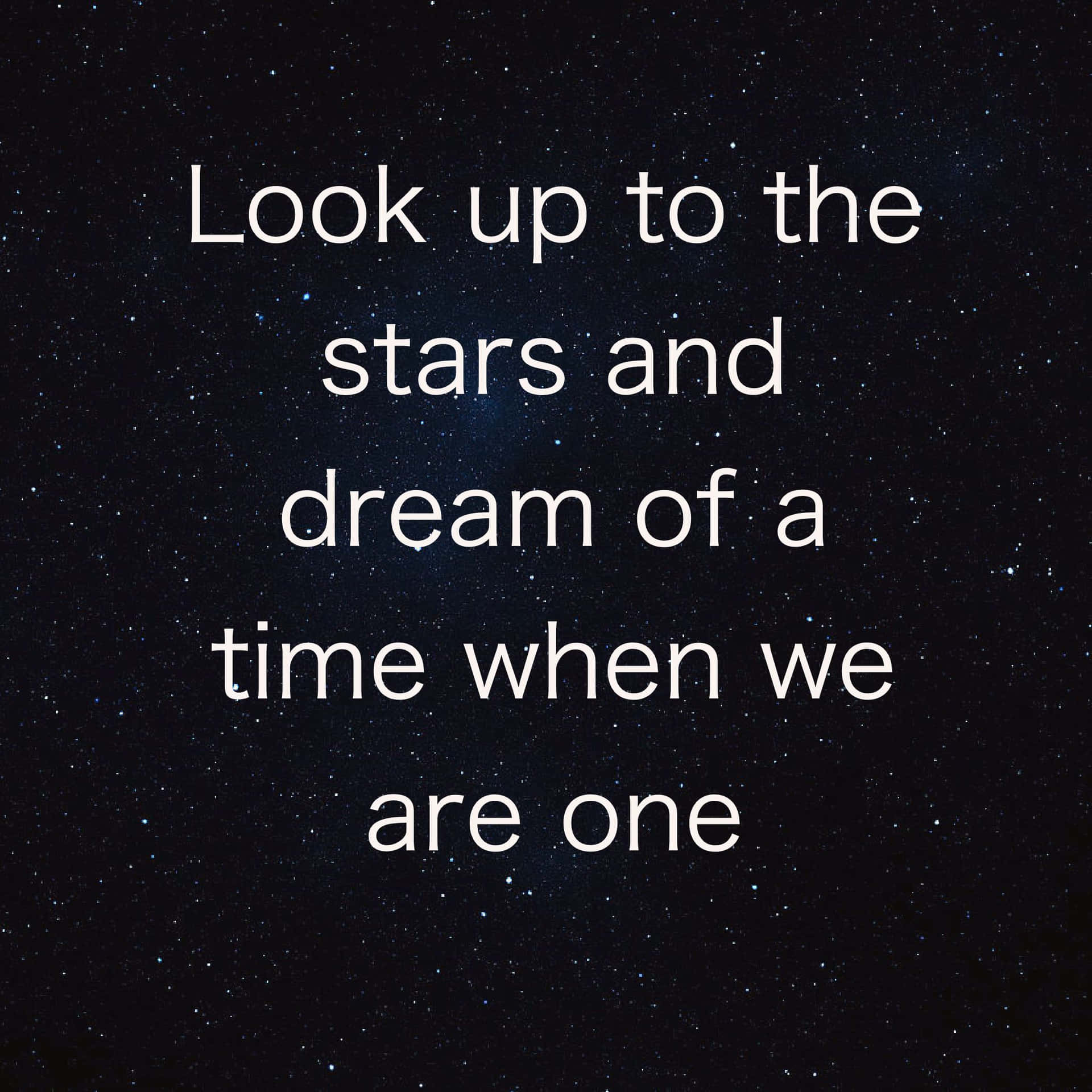 Starry_ Inspirational_ Quote Wallpaper