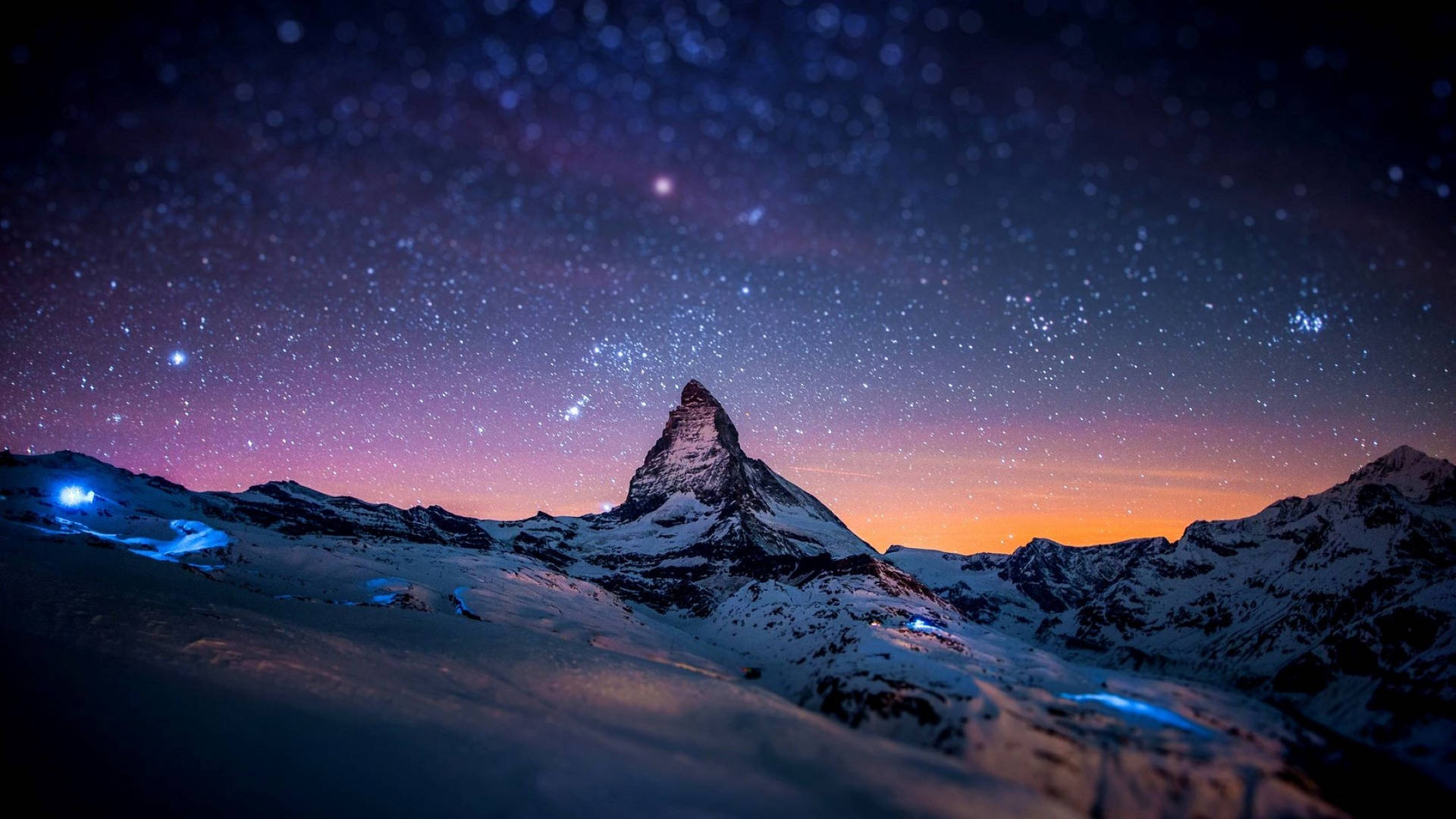 Stjerneformet Matterhorn Schweiz Kappen Wallpaper