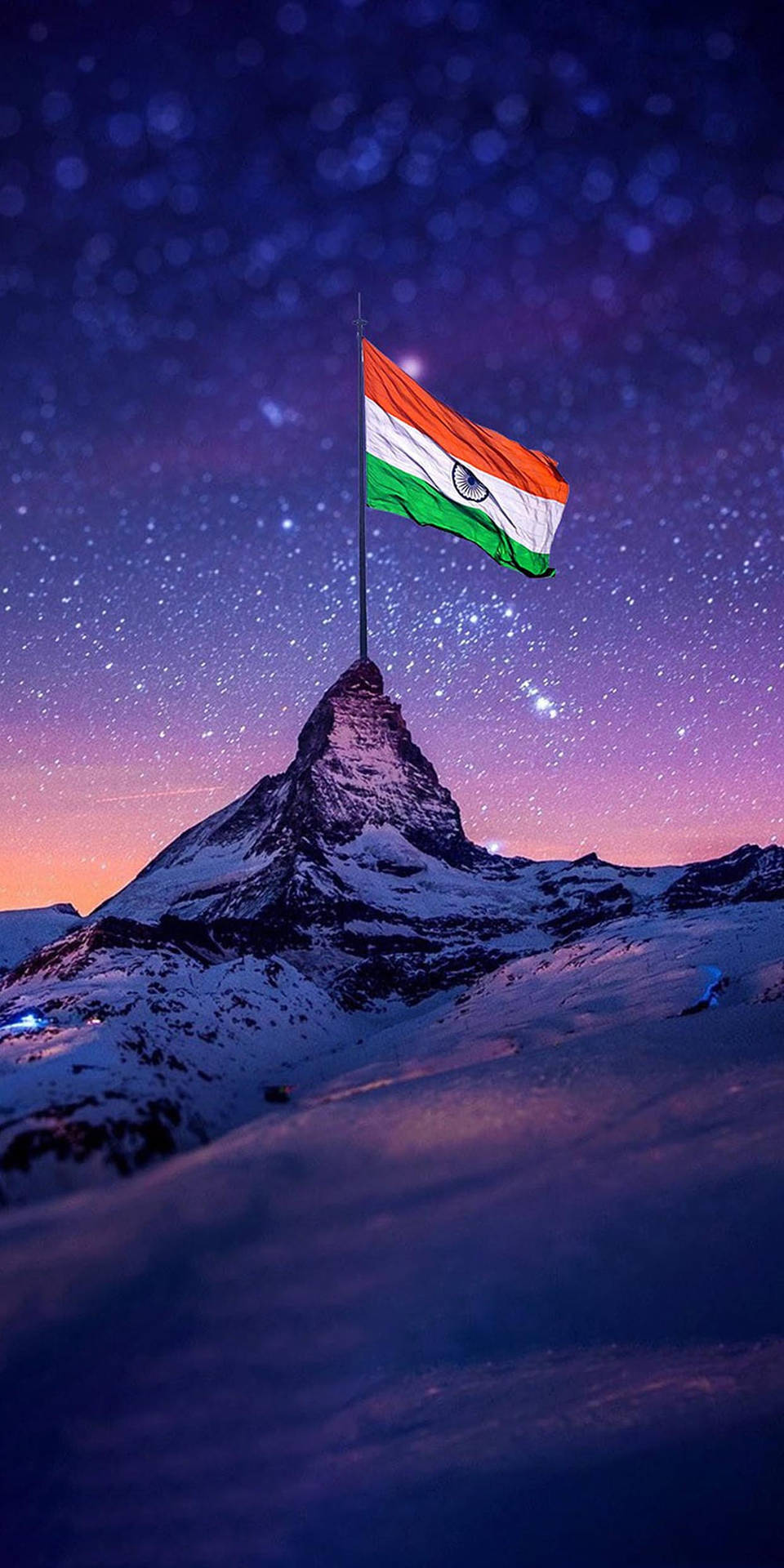 Starry Mountain Indian Flag Mobile