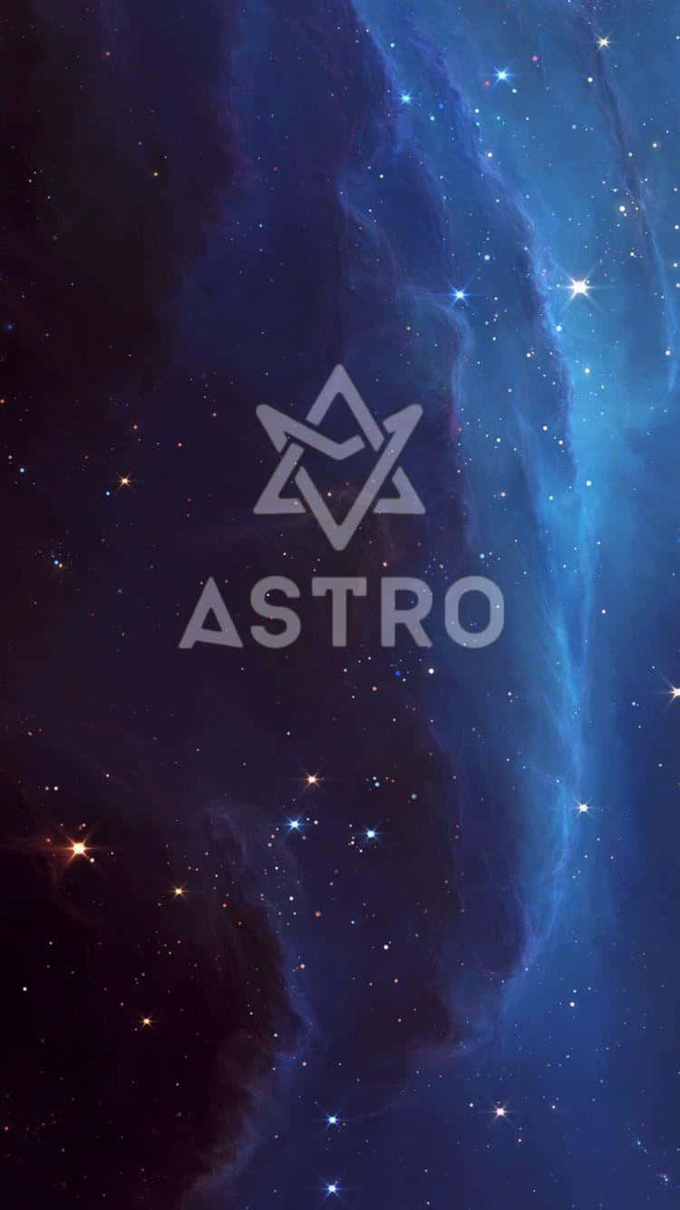 Starry Nebulawith A S T R O Logo Wallpaper