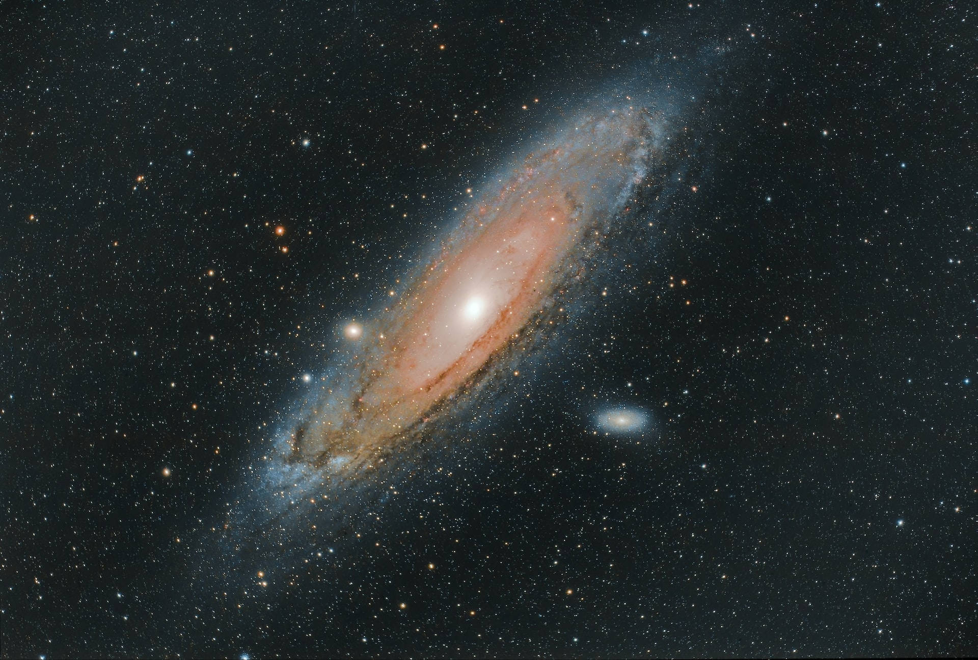 Starry Night Andromeda Galaxy Wallpaper
