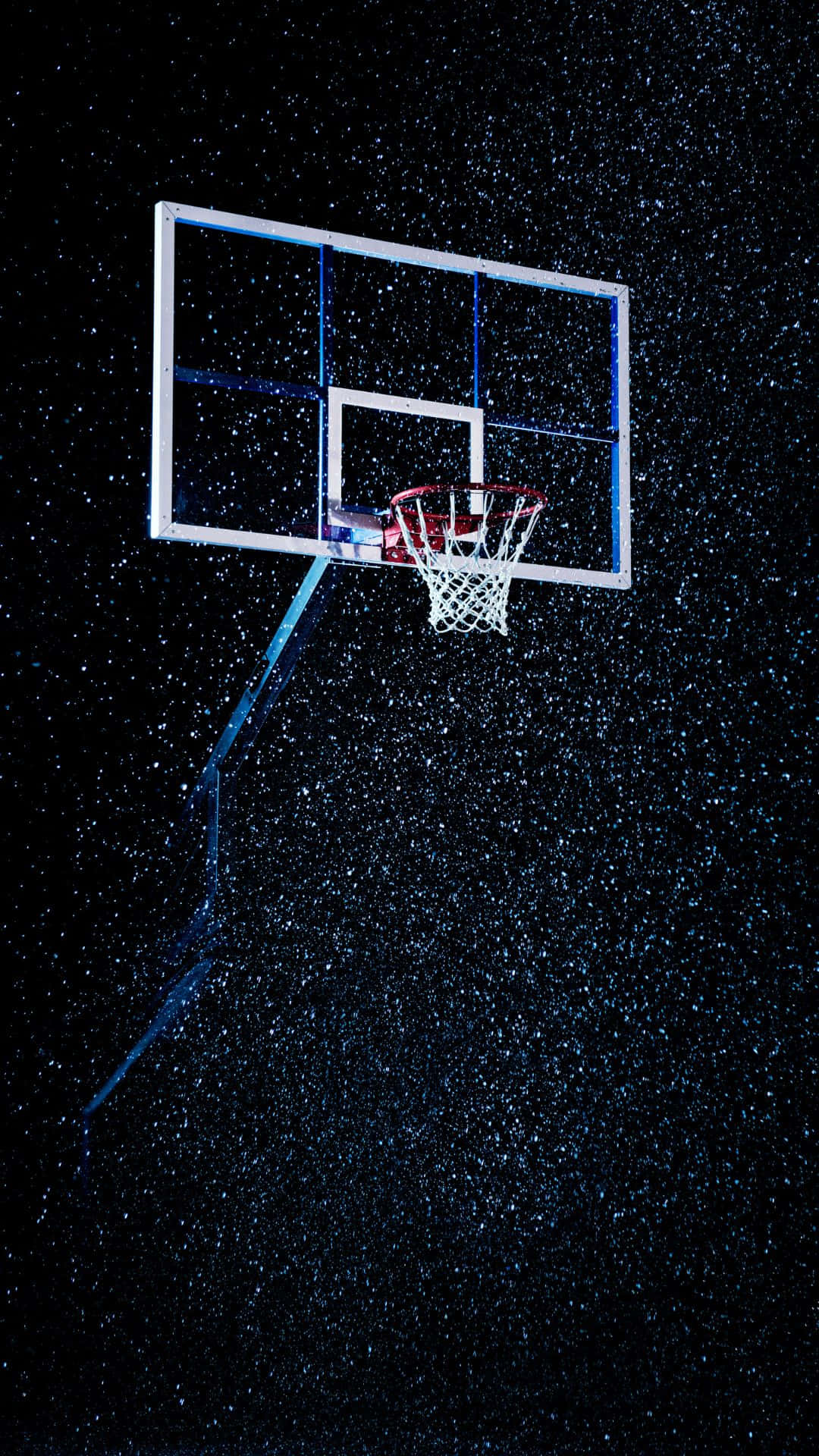 Sterrennacht Basketbalring Achtergrond