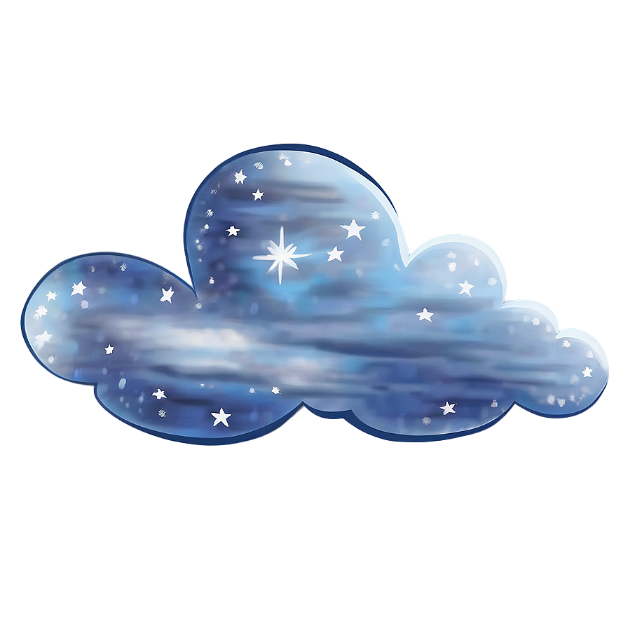 Starry Night Cloud Png Bgf PNG
