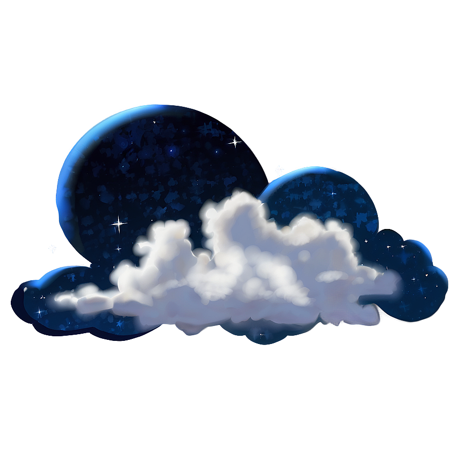 Download Starry Night Cloud Png Ell53 | Wallpapers.com