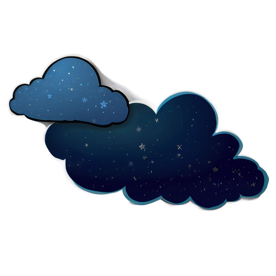 Starry Night Cloud Png Jti PNG