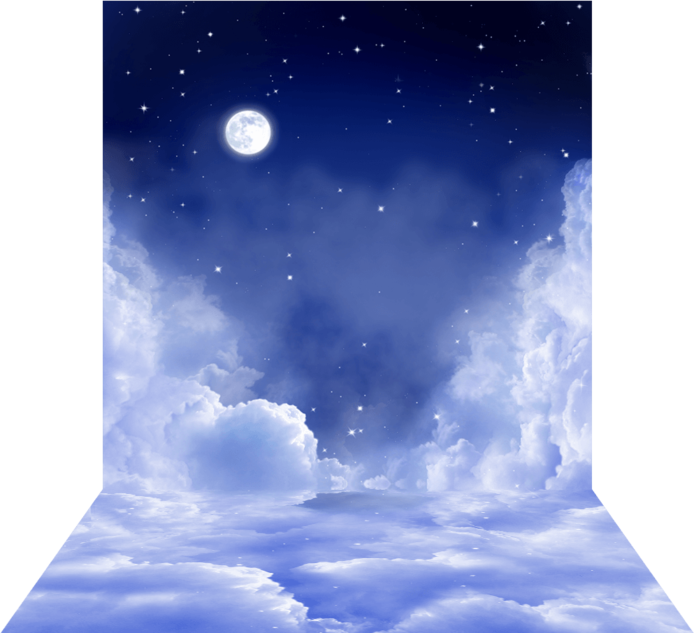 Starry Night Cloudscape PNG
