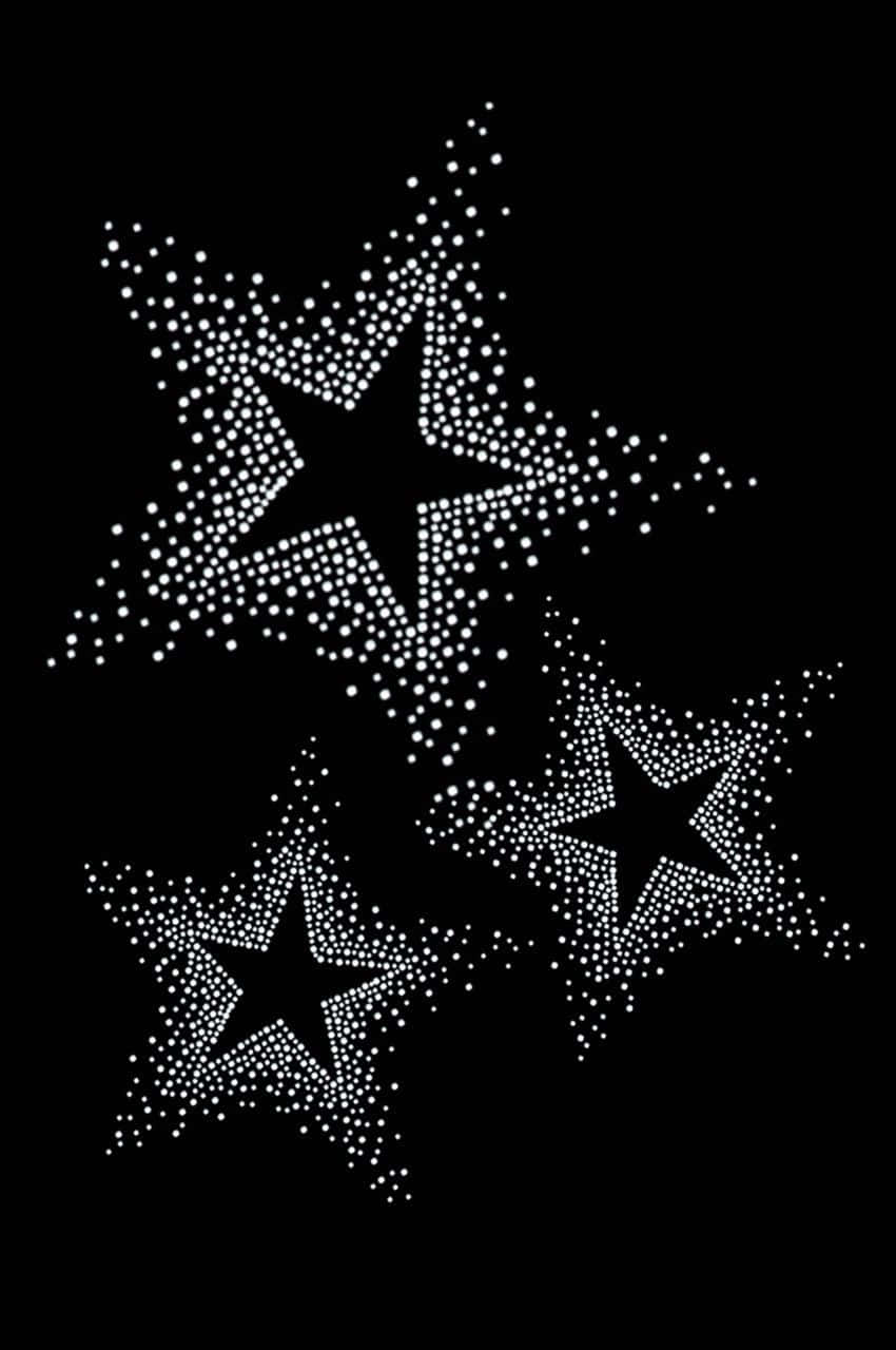 Starry Night Dot Design Wallpaper