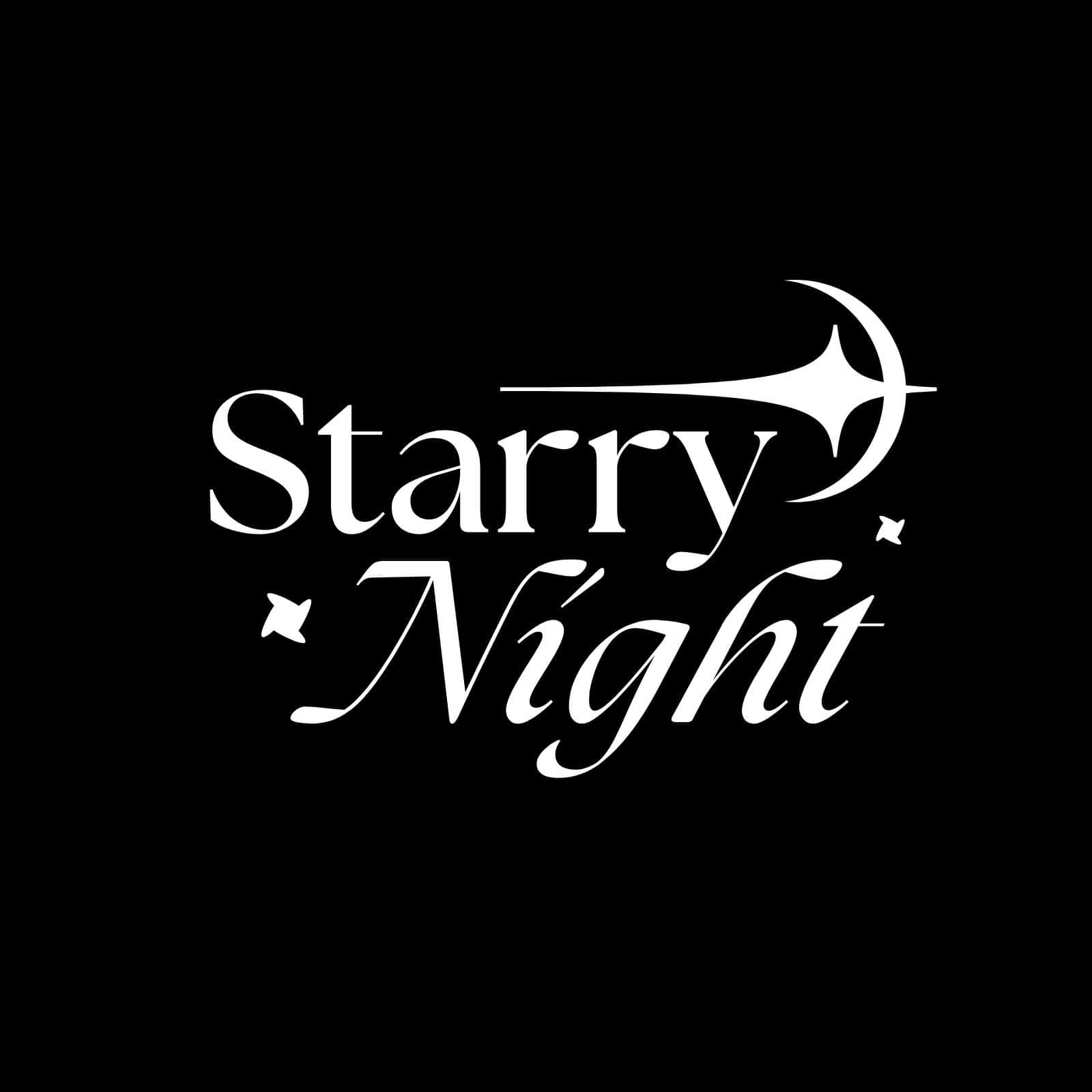 Starry Night Graphic Design Wallpaper