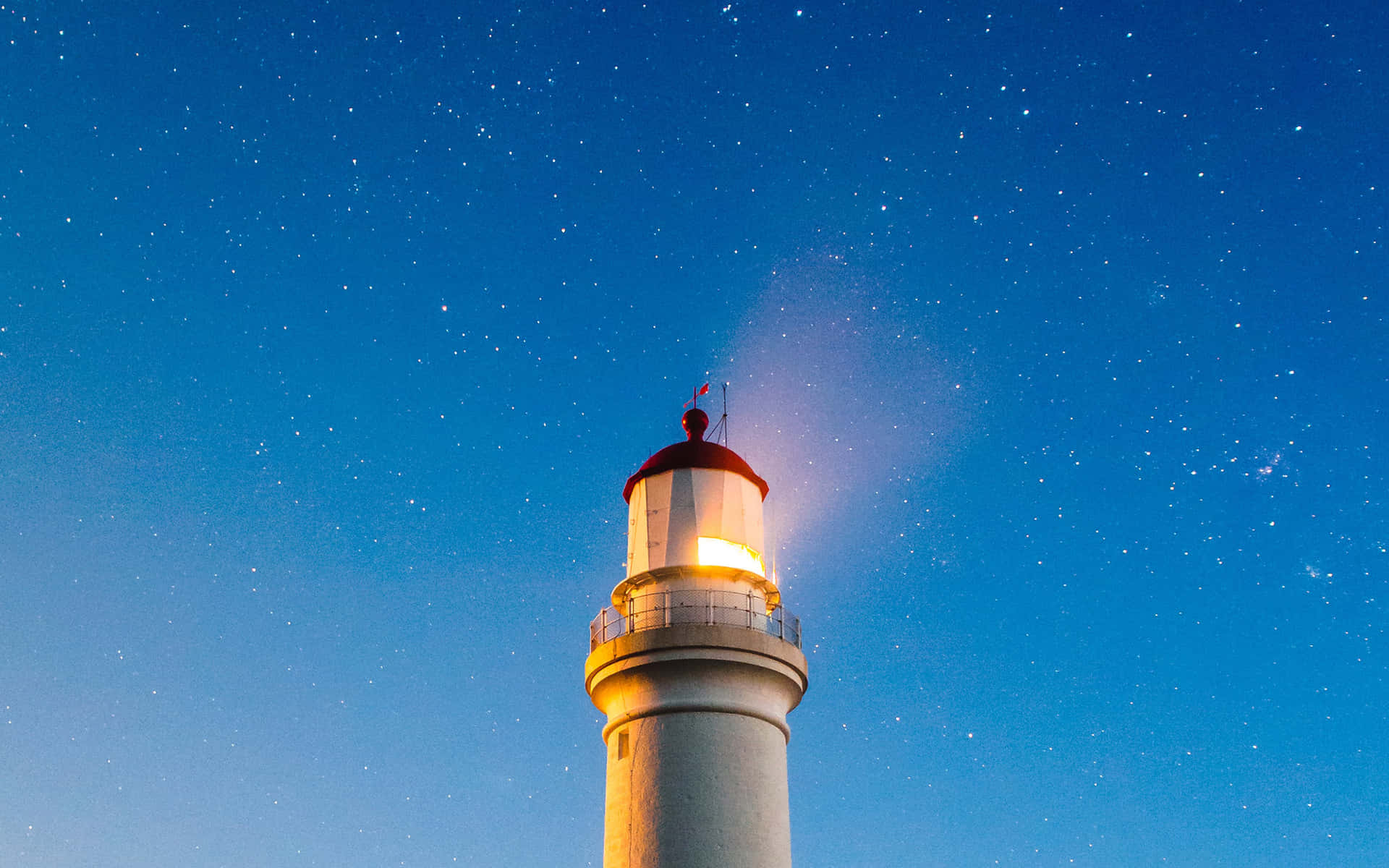 Starry Night Lighthouse Wallpaper