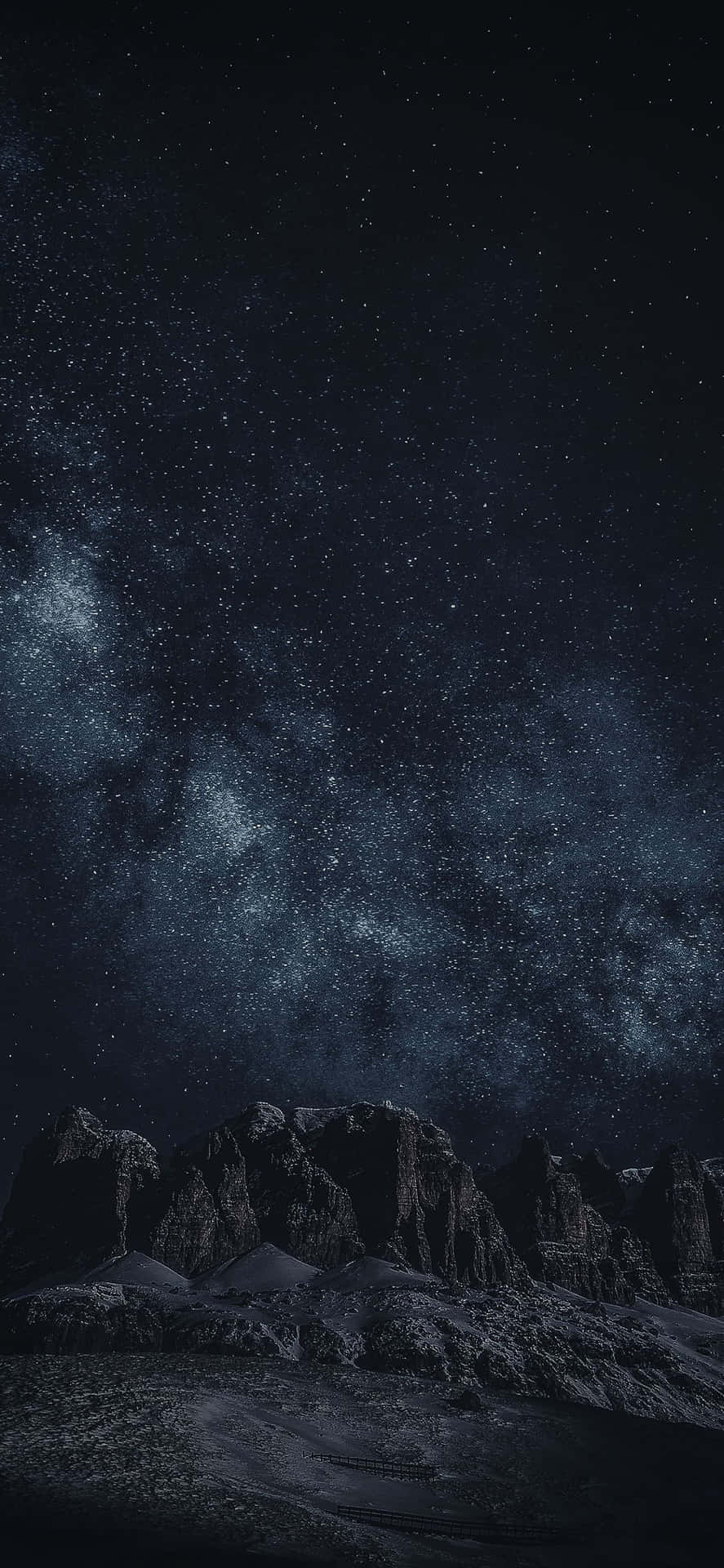 Starry_ Night_ Over_ Mountain_ Range.jpg Wallpaper