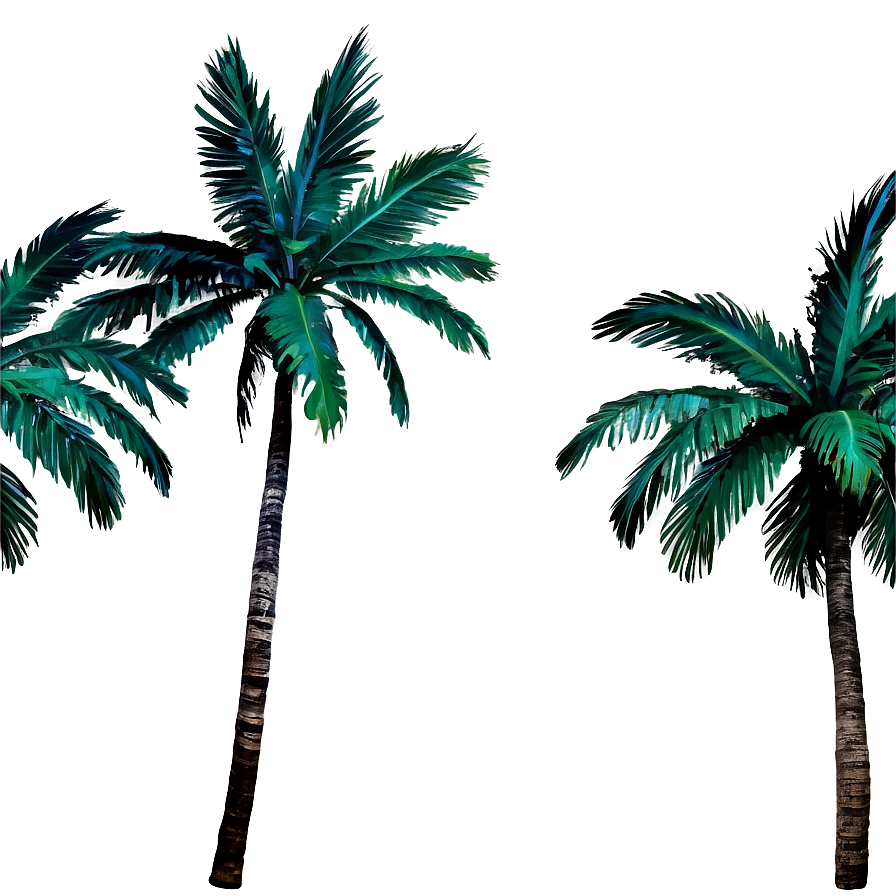 Starry Night Palms Png Esd88 PNG