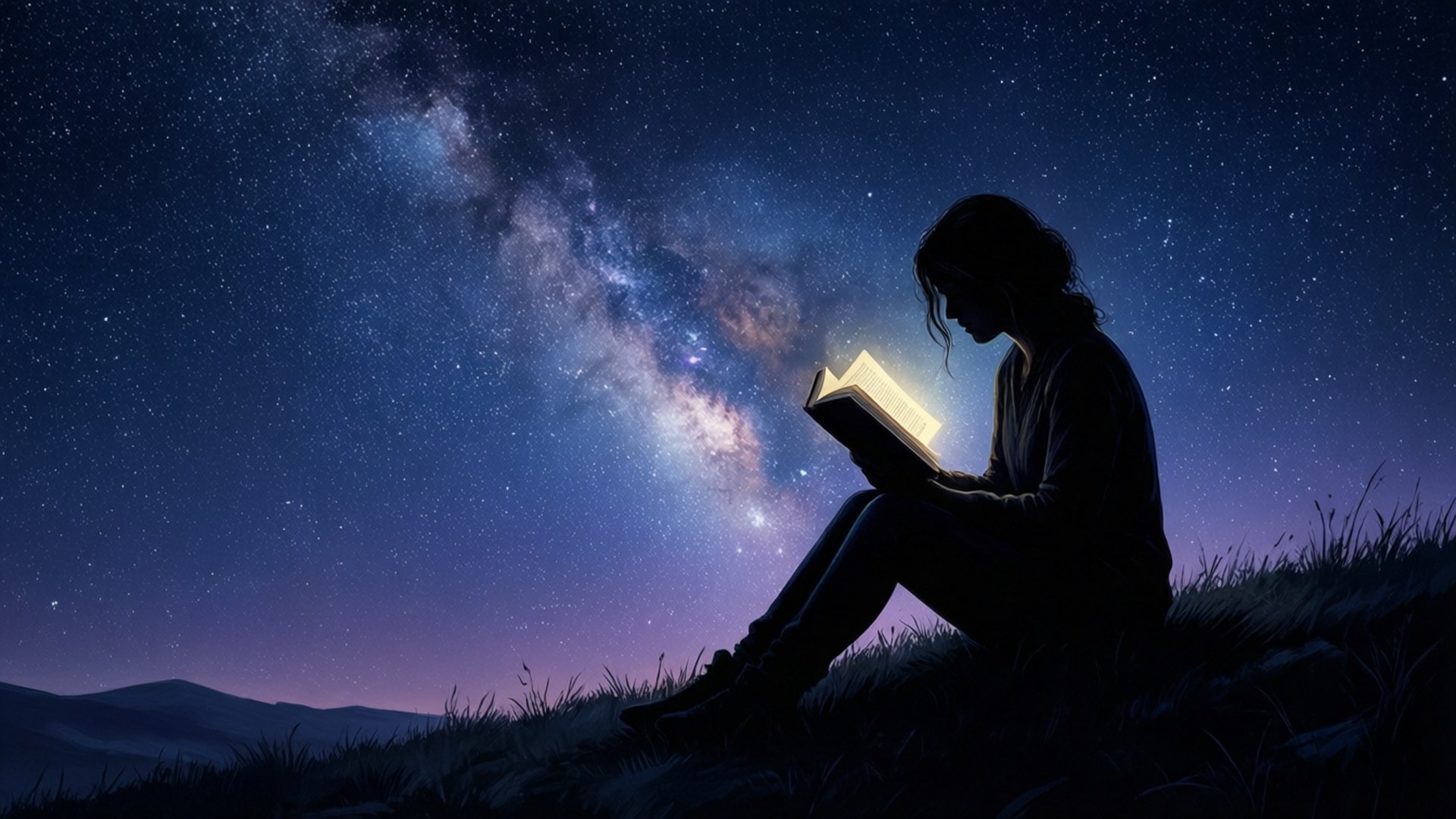 Sternennacht-Leser Wallpaper