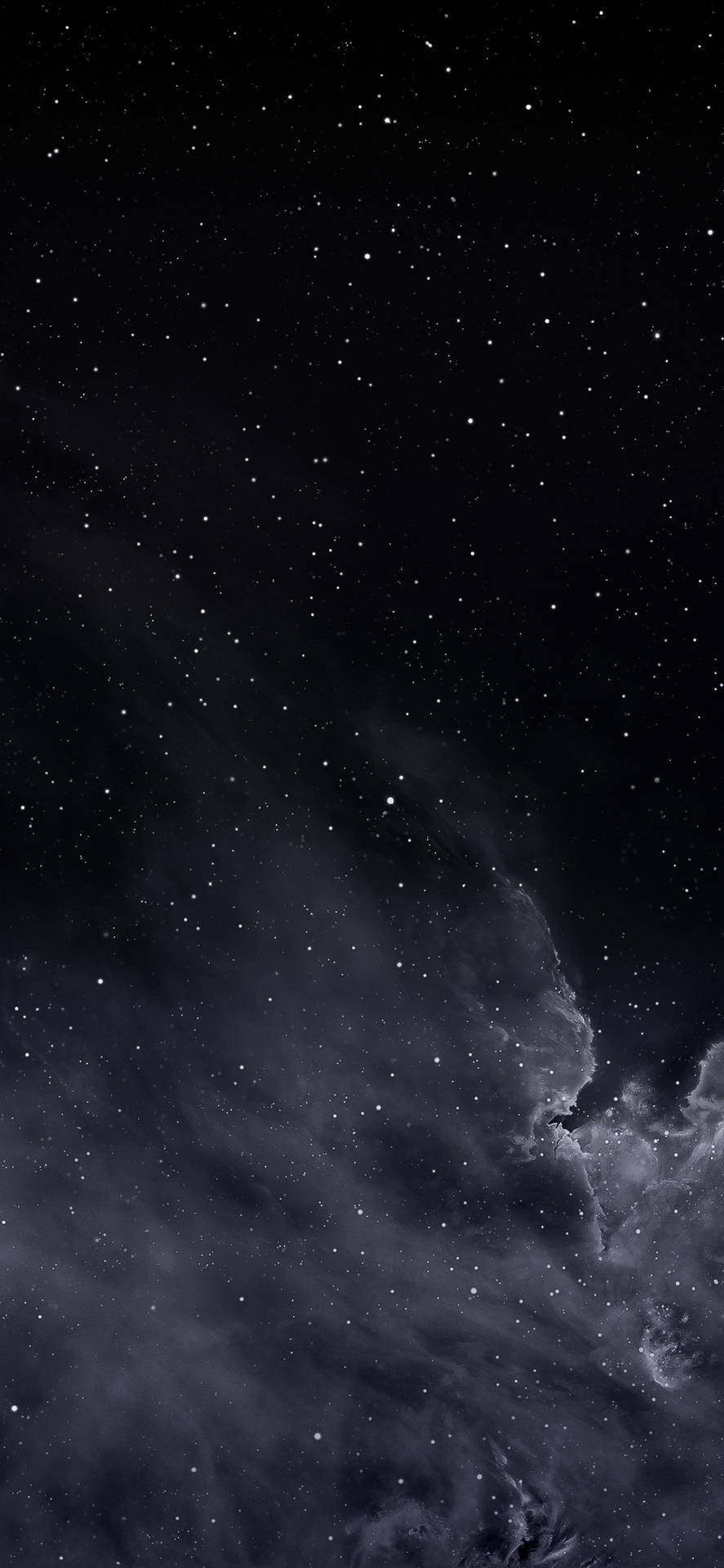 Starry Night Sky Dark Theme Wallpaper