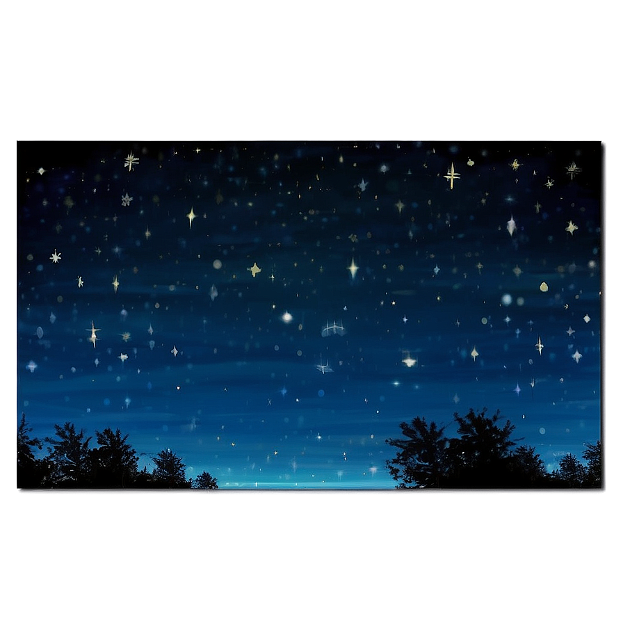 Starry Night Sky Landscape Png 54 PNG