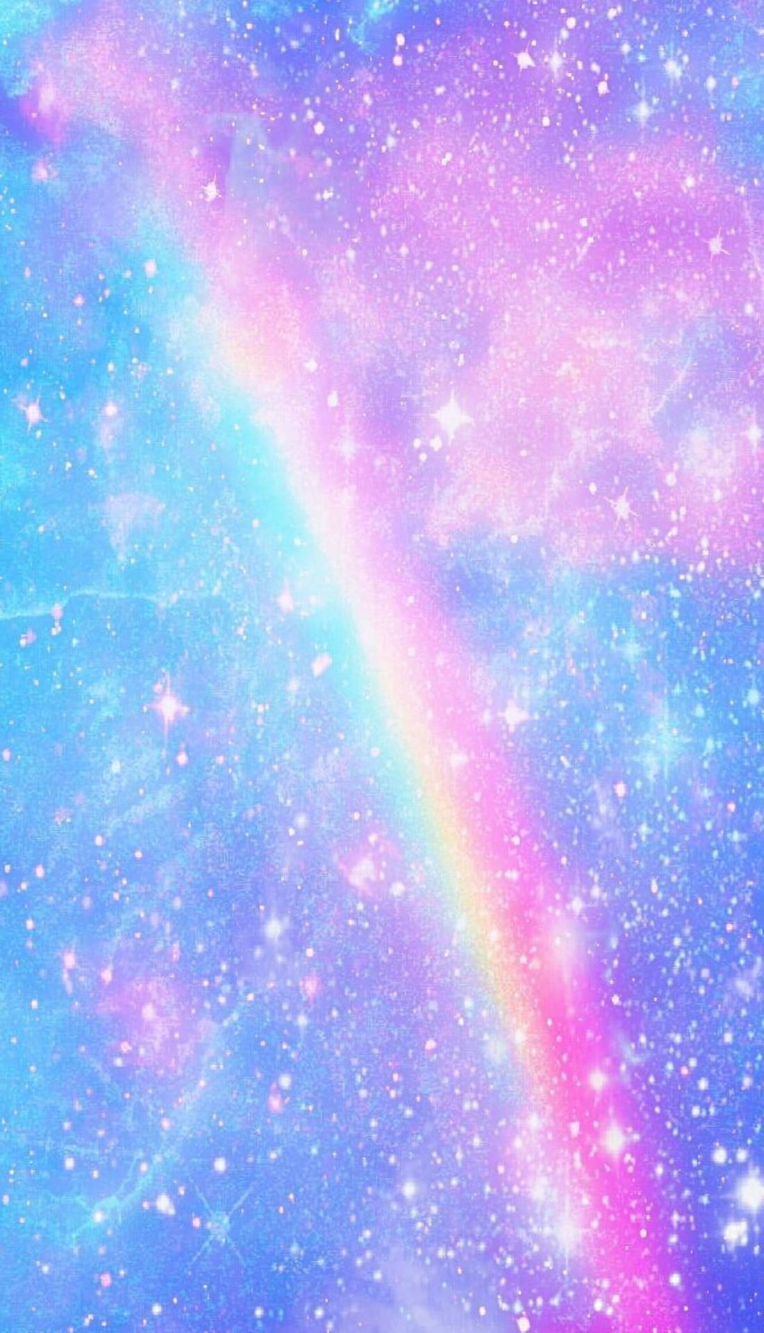 Starry Pastel Rainbow Galaxy Wallpaper