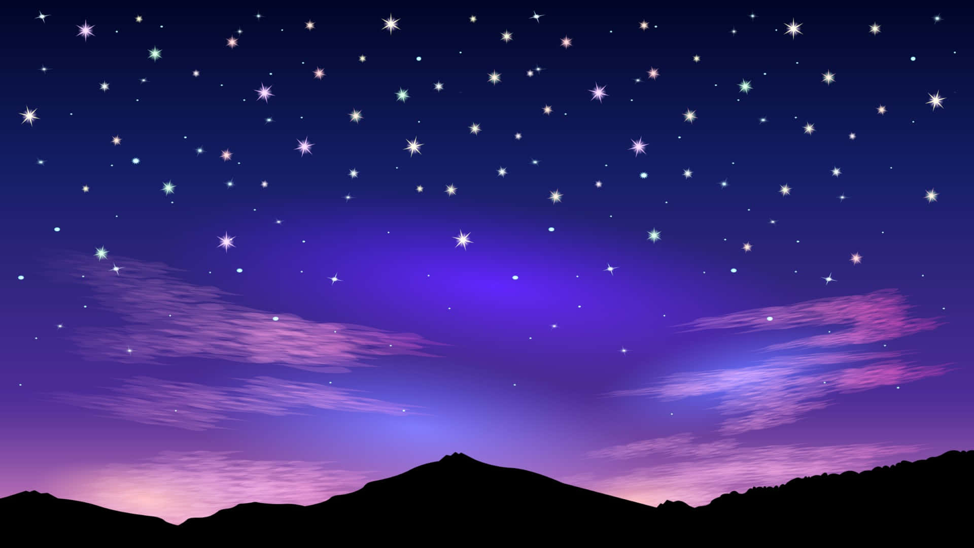 Einfaszinierender Blick Auf Einen Sternklaren Nachthimmel.
