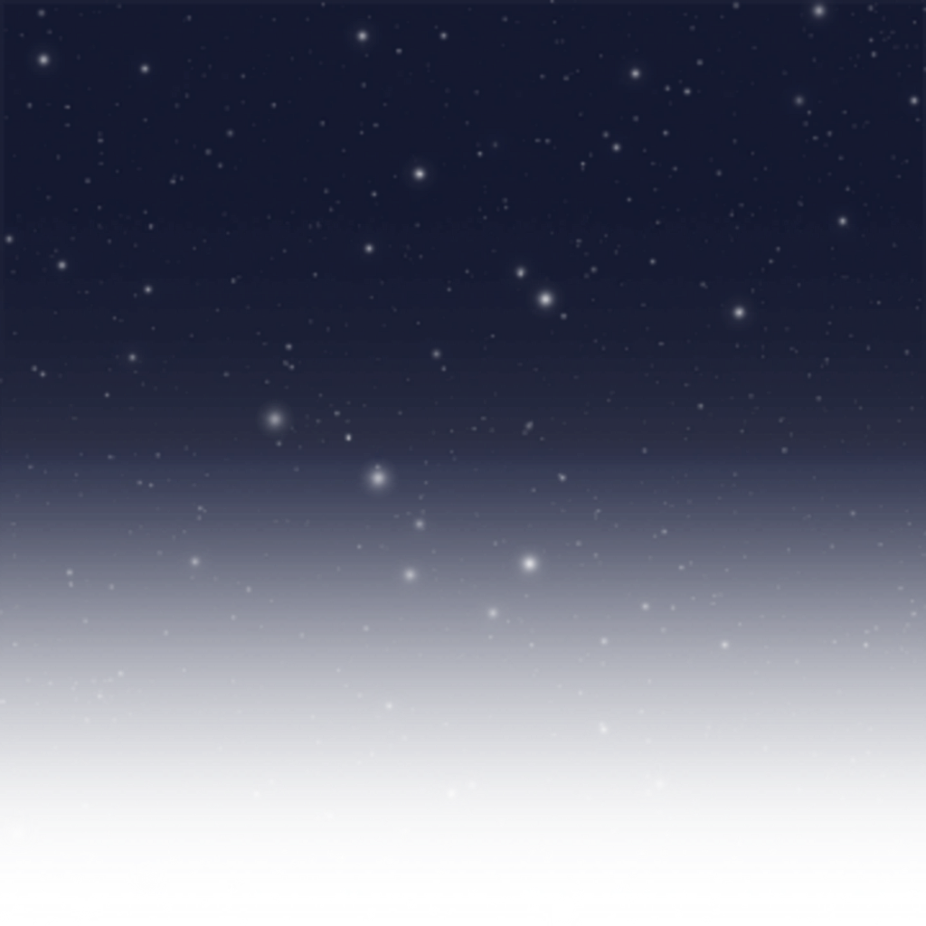 Marvel at the Beautiful Starry Sky Background — A serene gradient night sky transitions from deep navy to soft white, dotted with twinkling stars.