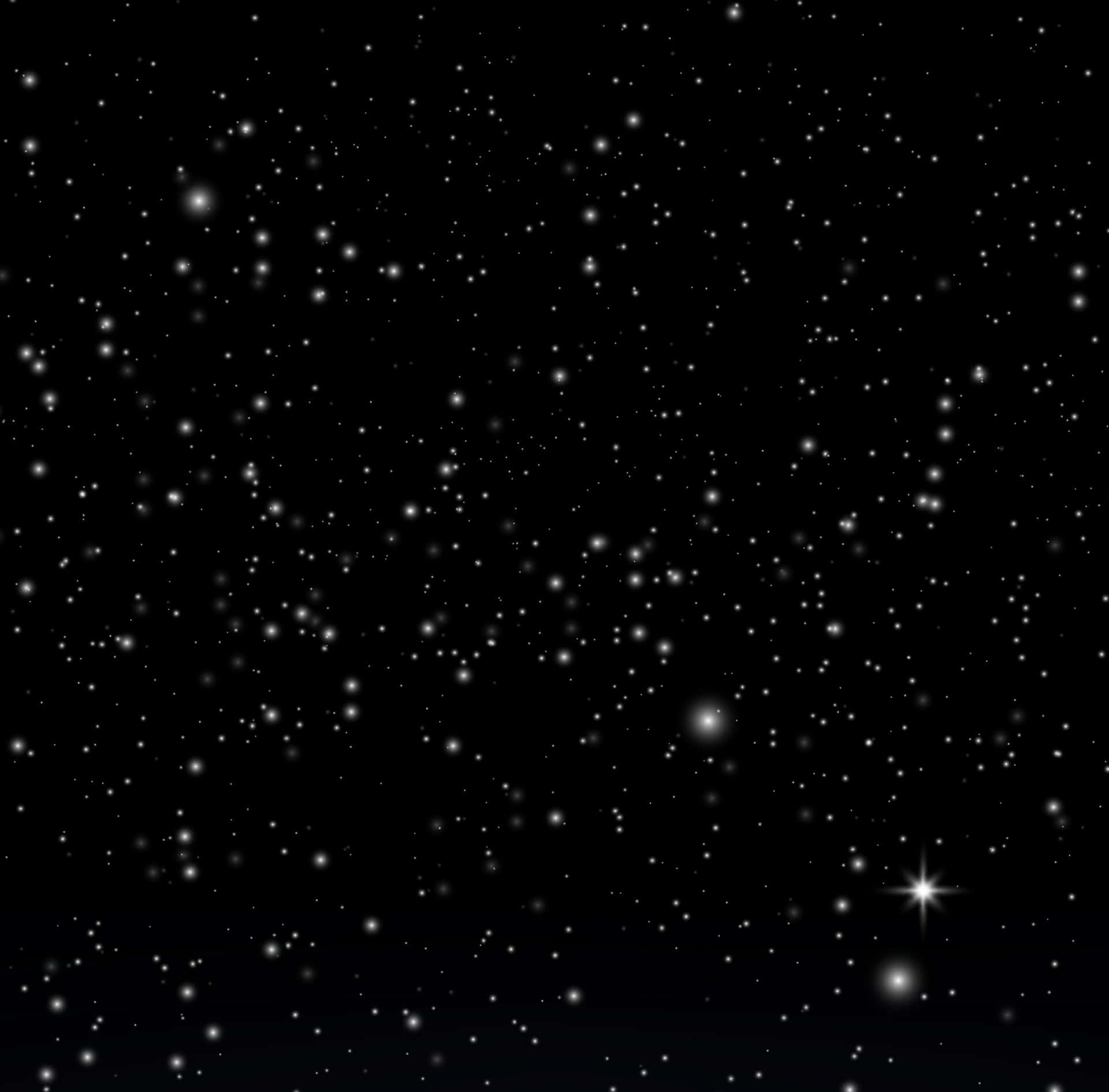 Uncielo Nocturno Mágico Con Estrellas Brillando Como Diamantes.