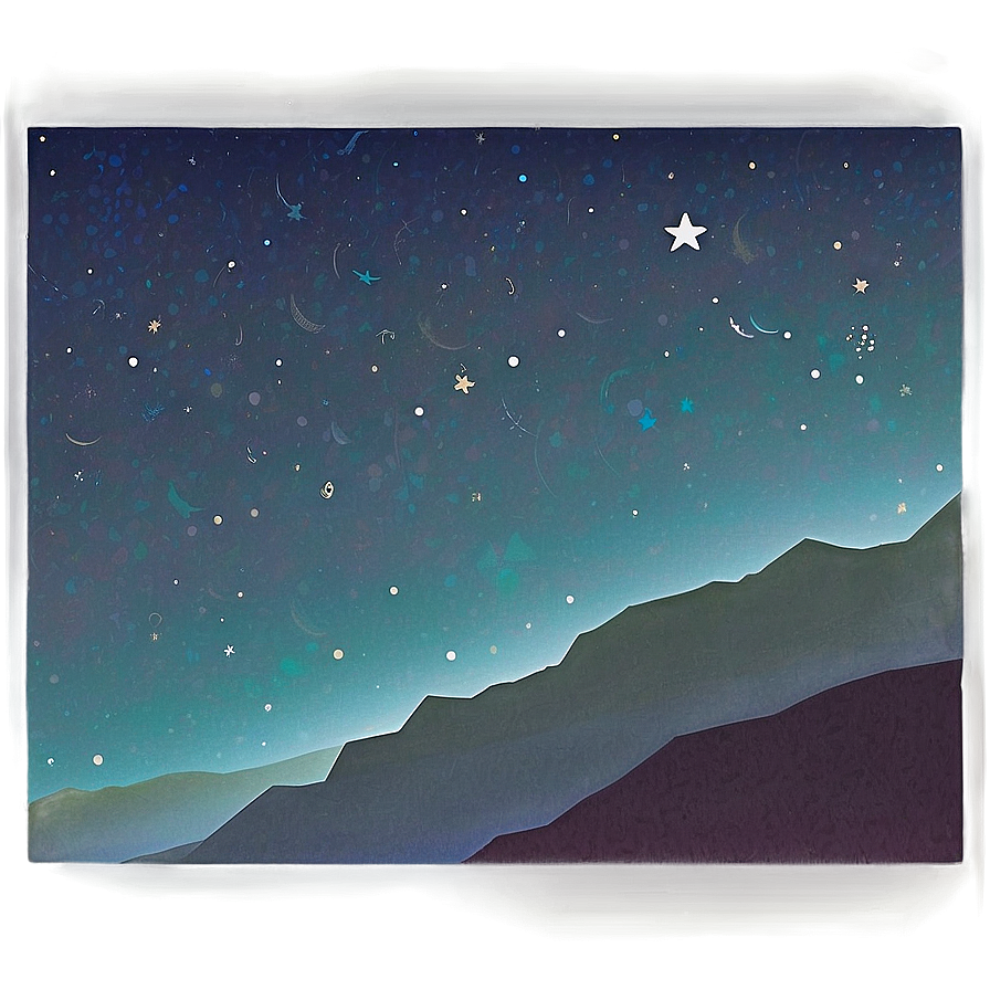 Starry Sky Journey Png 06252024 PNG