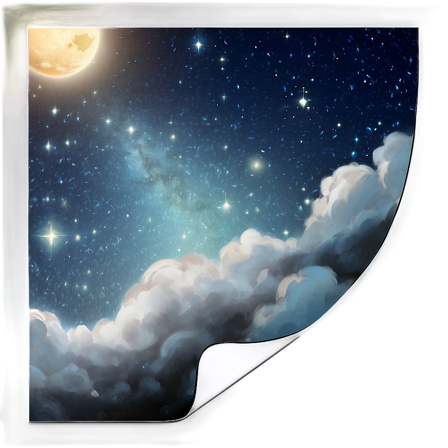 Starry Sky Landscape Png 71 PNG