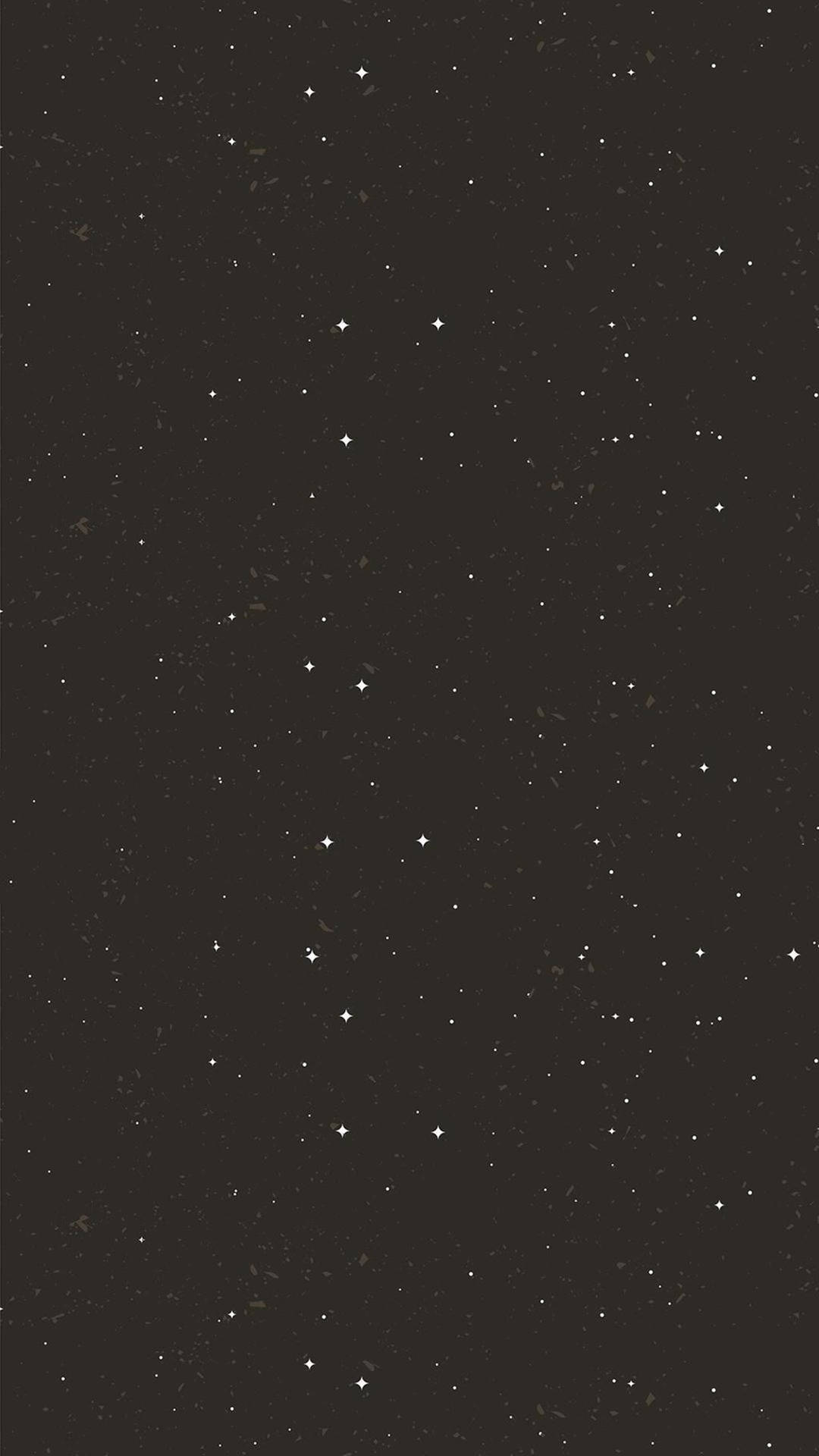 Starry Sky Minimalist Black Phone Background