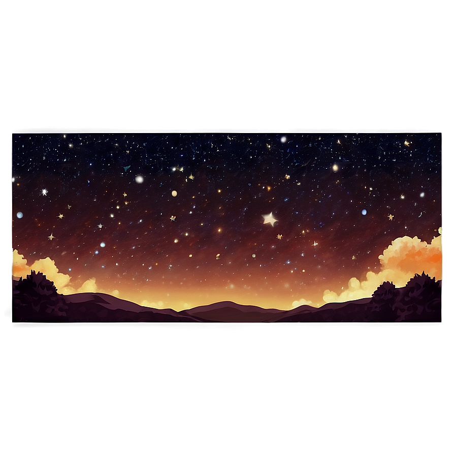 Starry Sky Vista Png Jpd32 PNG