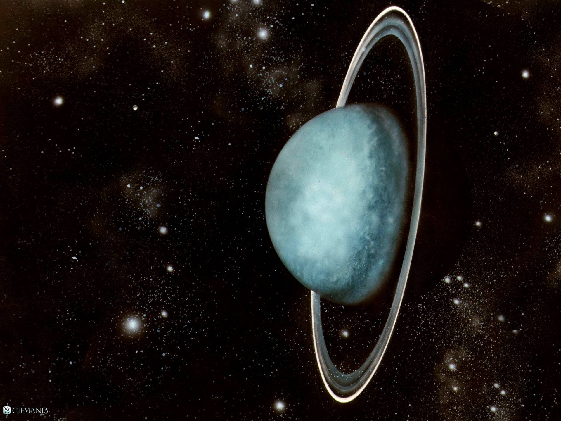 Starry Space Uranus Wallpaper