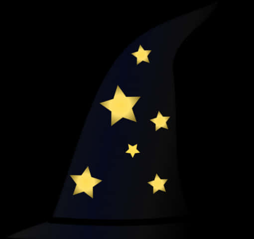 Starry Witch Hat Graphic PNG