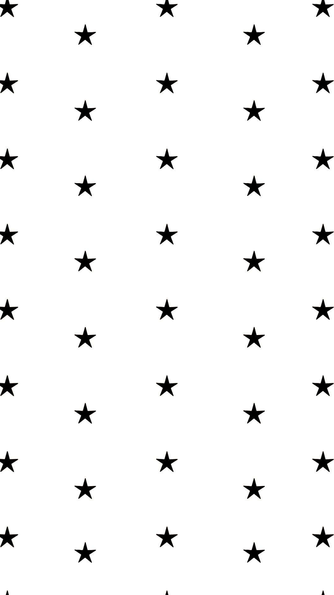 Schwarzeund Weiße Sterne Auf Einem Weißen Hintergrund Wallpaper