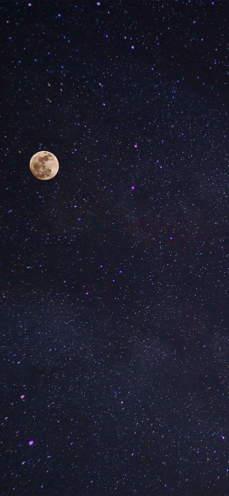 Stjärnoroch Månen Som Bakgrund