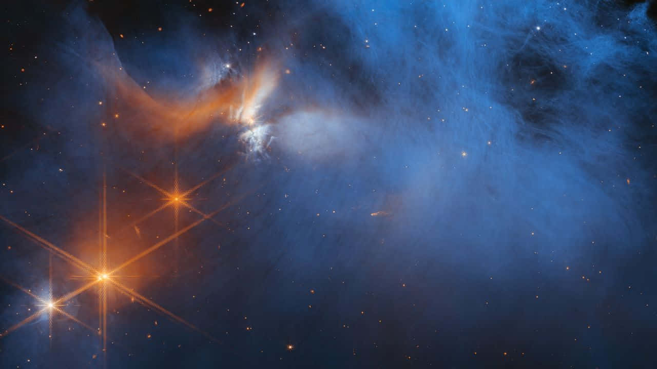 Imagende Estrellas En Nube De Polvo Espacial
