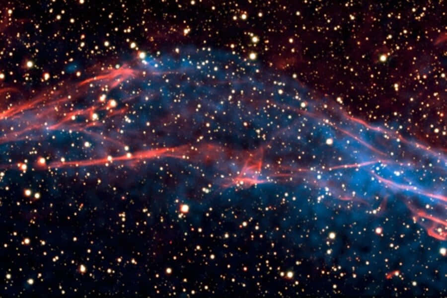 Imagende Estrellas En El Espacio Con Una Supernova.