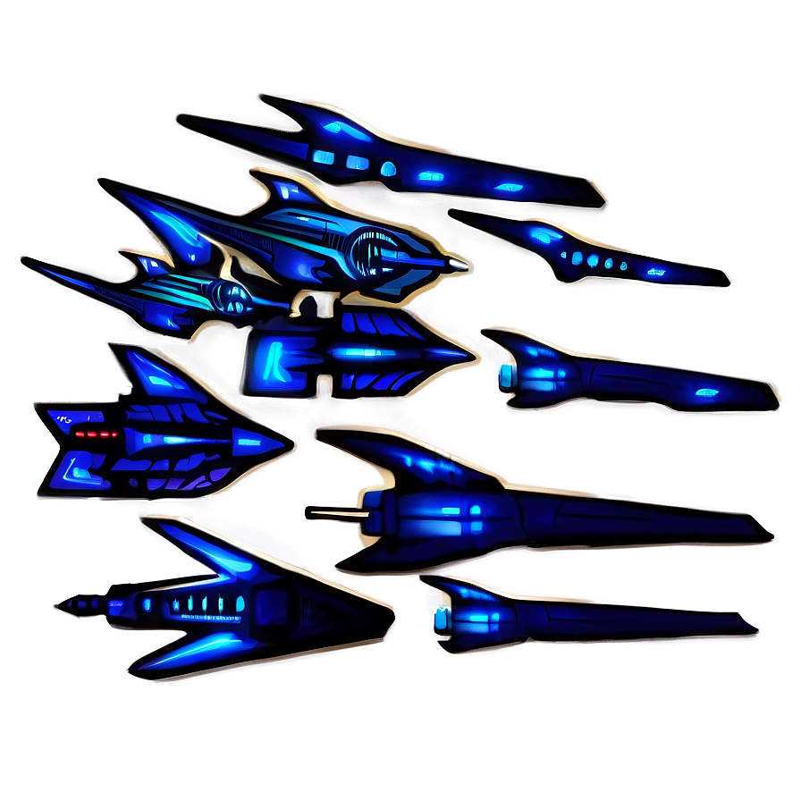 Starship Battle Formation Png Cnc PNG