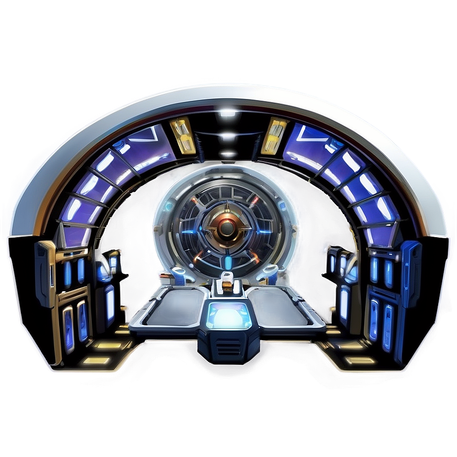 Starship Corridor Layout Png Vsd86 PNG