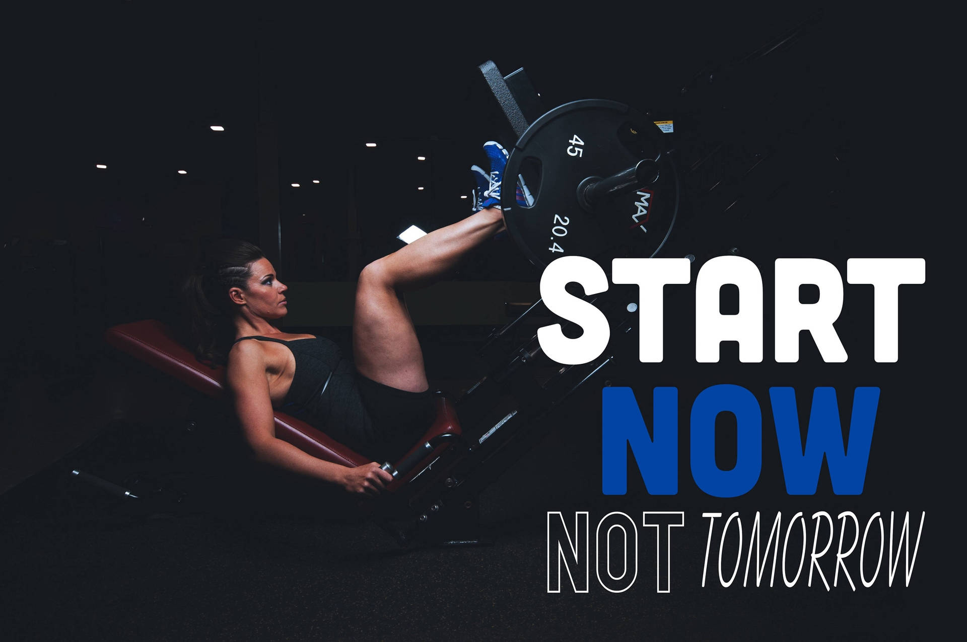 Start Now Fitness Motivations Background