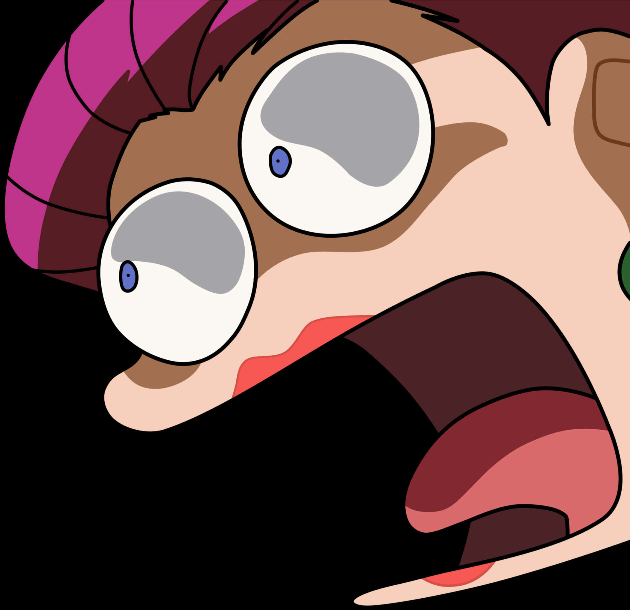 Startled Cartoon Character PNG