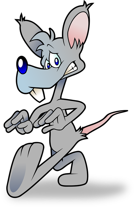 Startled Cartoon Mouse PNG