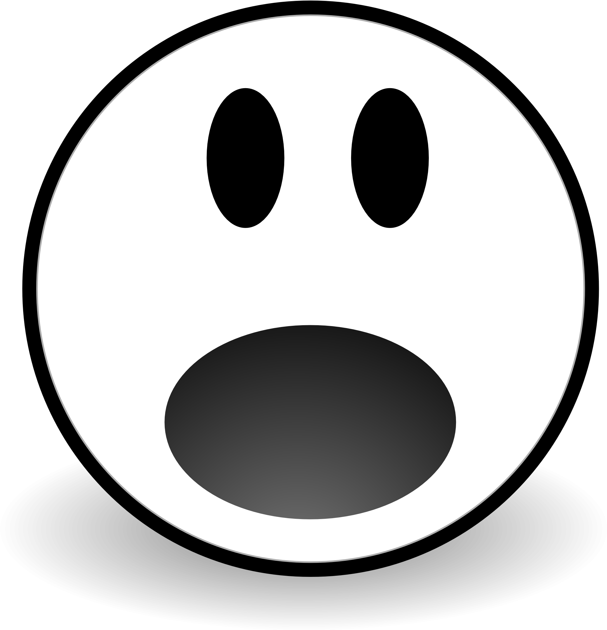 Startled Emoji Expression PNG