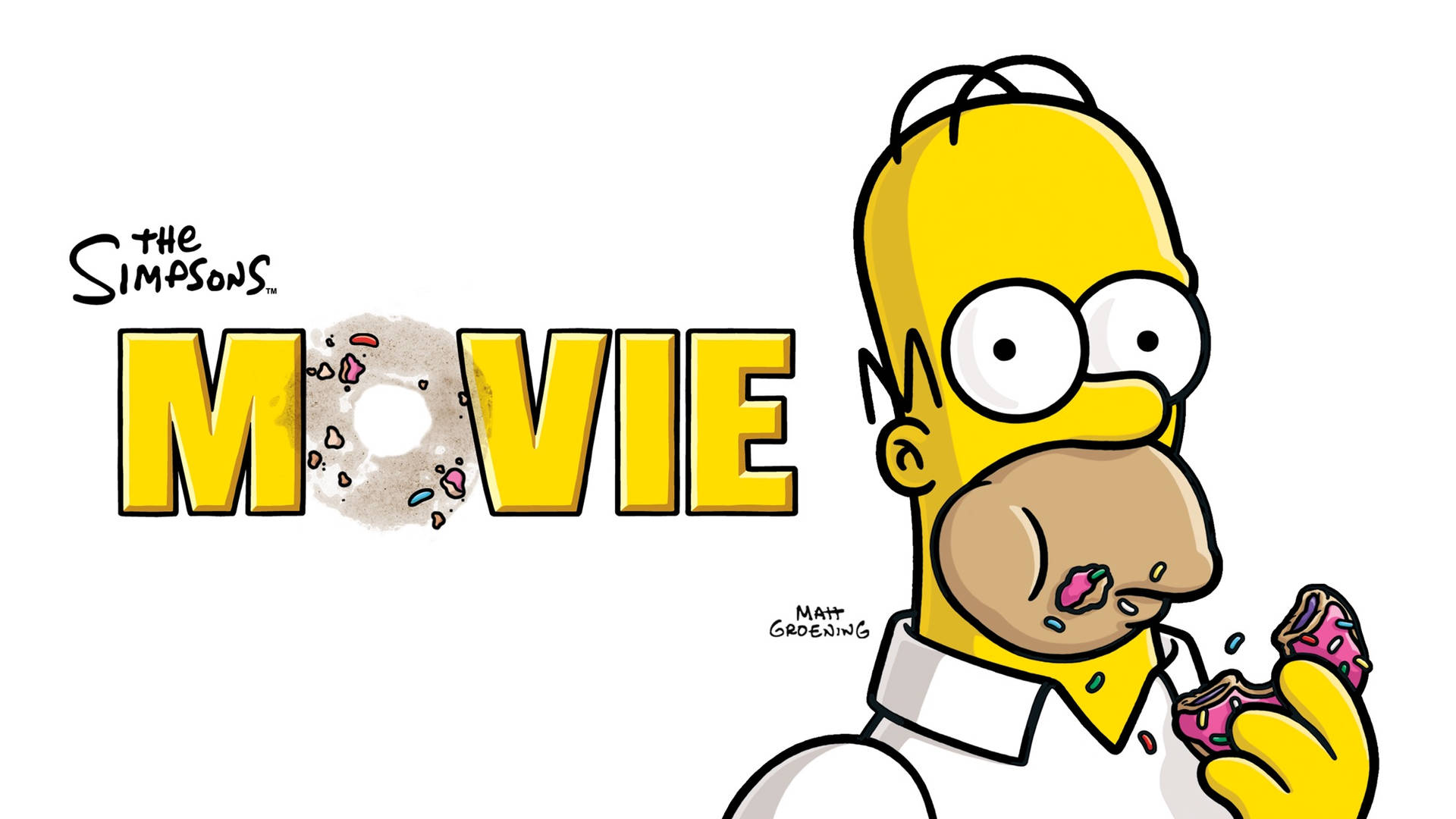Starving Homer From The Simpsons Movie Wallpaper