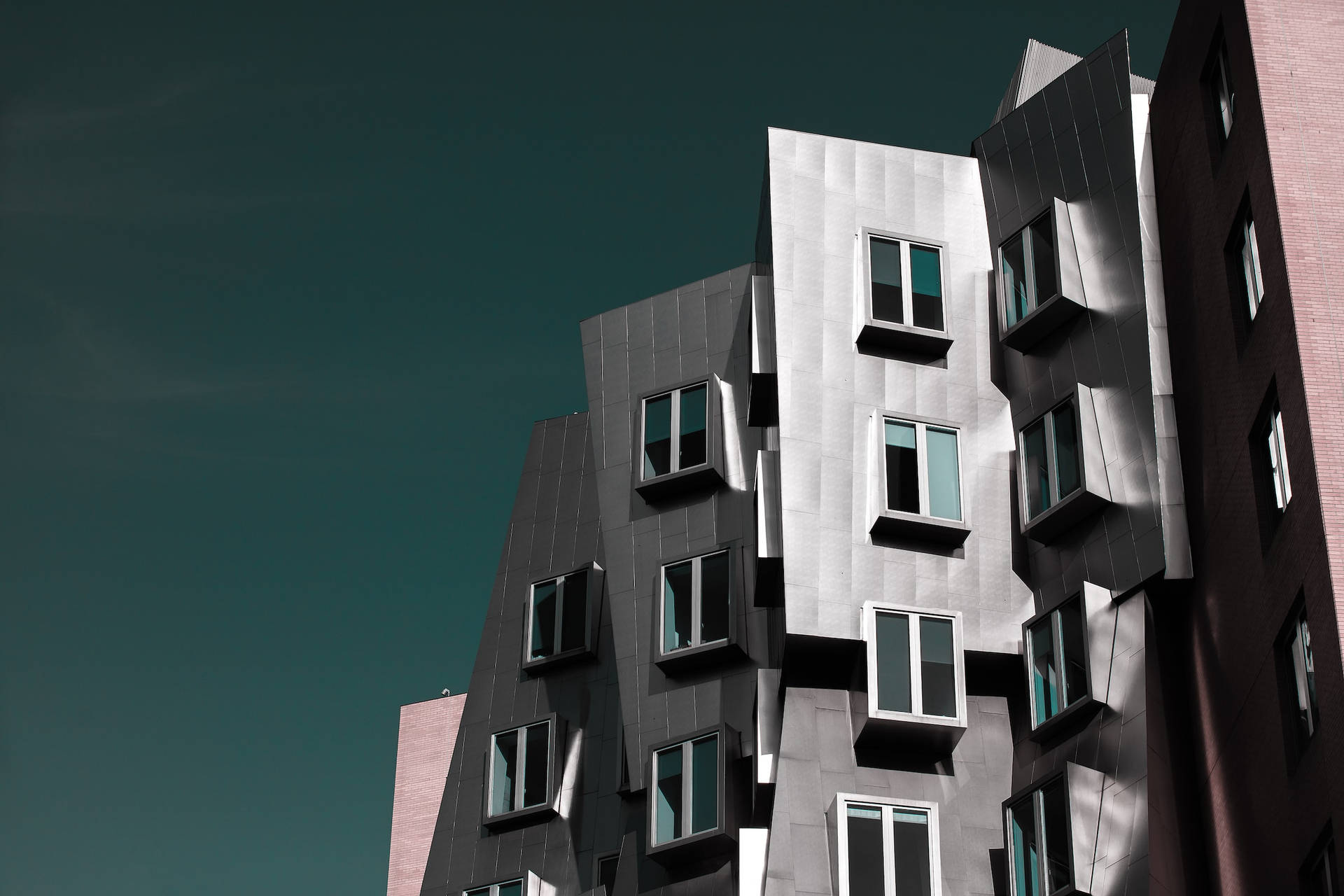 Stata Center Mit In Muted Colors Wallpaper