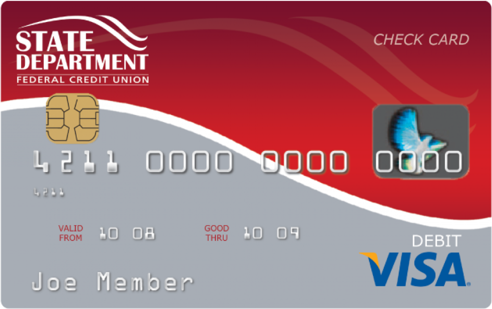 State Department Federal Credit Union Debit Card PNG