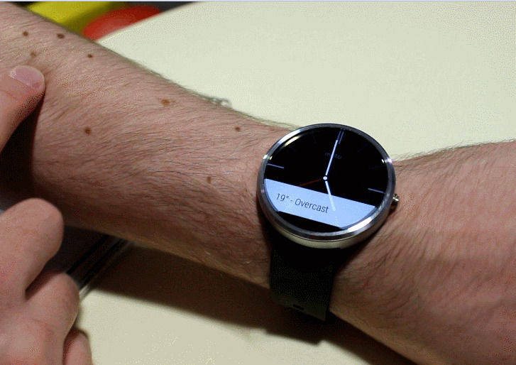 State-of-the-art Smartwatch On A Vibrant Desk Wallpaper
