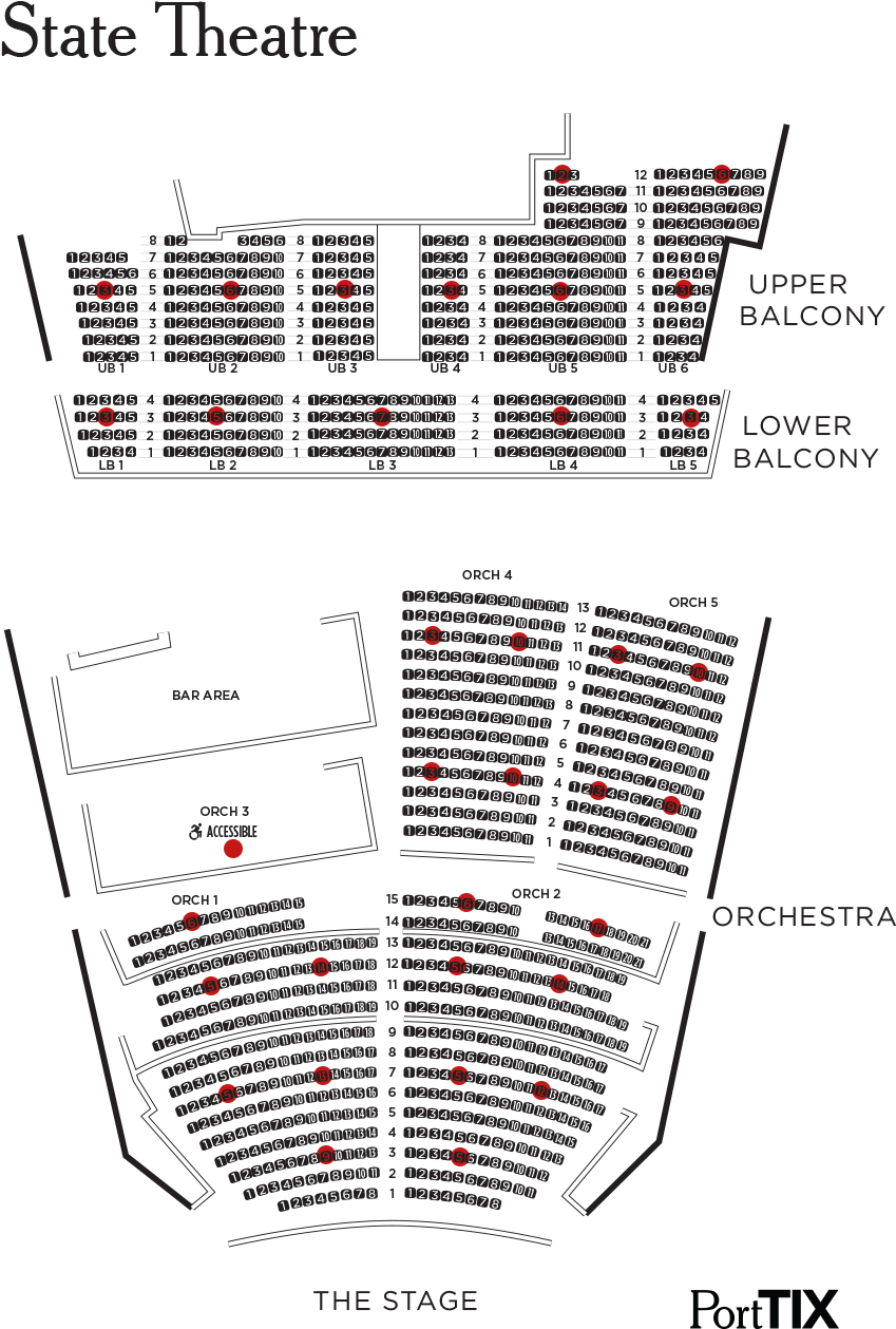 State Theatre Seating Chart PNG