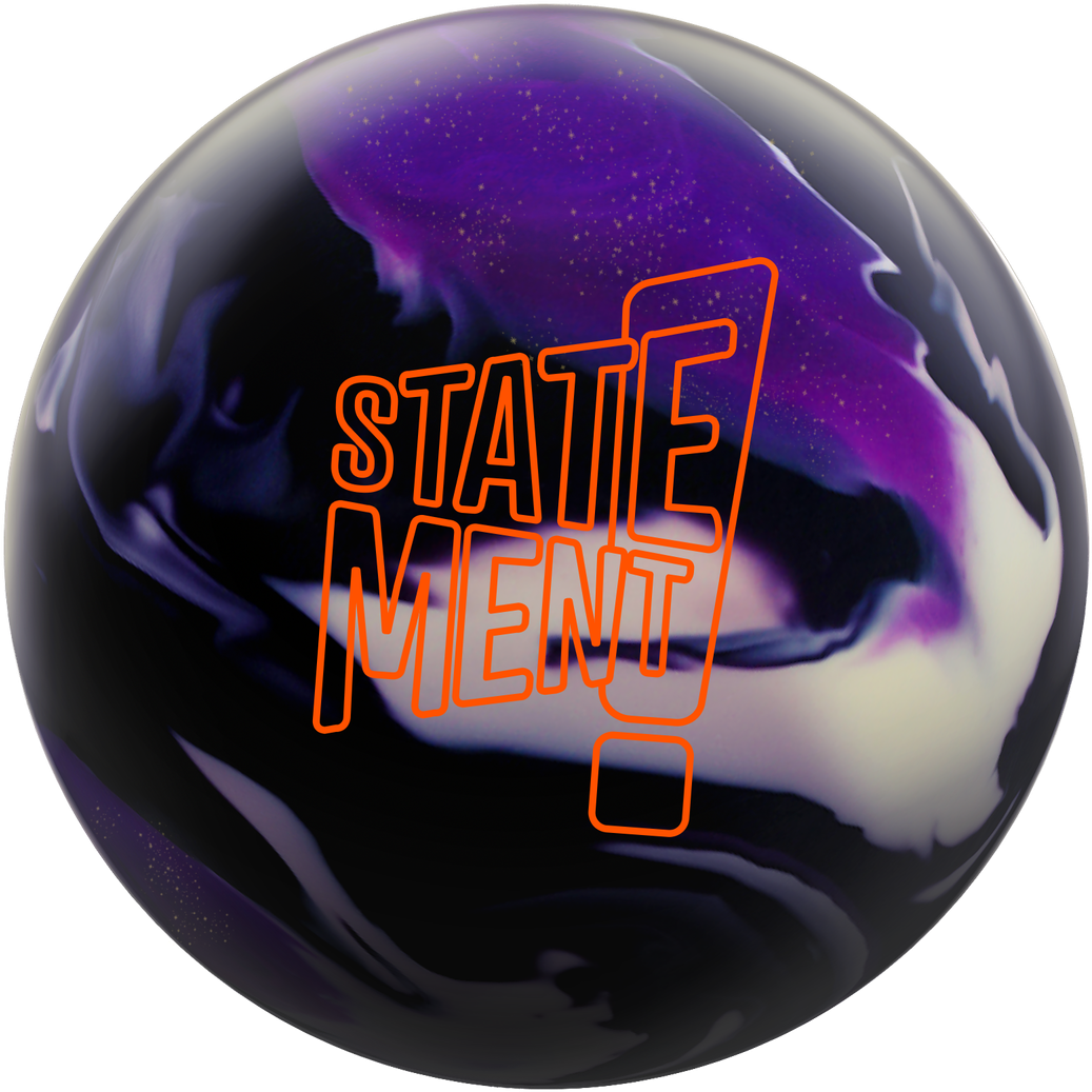 Statement Bowling Ball Design PNG
