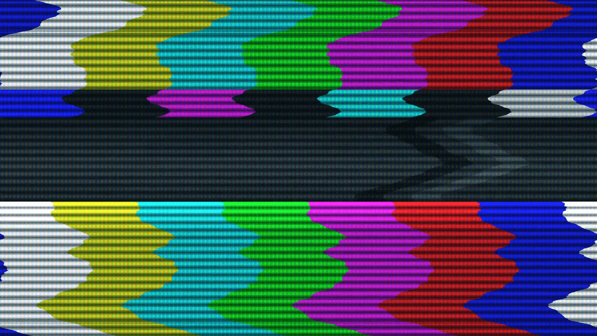Tv Test Screen With Colorful Lines